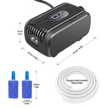 Carica l'immagine nel visualizzatore di Gallery, IREENUO Ossigenatore per Acquario, 3W - 2 * 150L/H Silenzioso Pompa 2 uscita - Ilgrandebazar