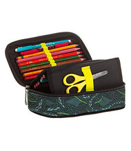 Carica l'immagine nel visualizzatore di Gallery, ASTUCCIO Scuola - SEVEN THE DOUBLE - PYTHON - QUICK CASE - Verde Fantasia
