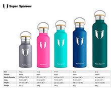Carica l'immagine nel visualizzatore di Gallery, Super Sparrow Bottiglia - Borraccia Termica Acqua in 750ml-25oz, Verde Scuro