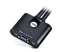 Carica l'immagine nel visualizzatore di Gallery, Aten CS22U KVM Switch 2-> 1 USB Black - Ilgrandebazar