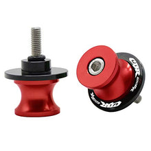 Carica l'immagine nel visualizzatore di Gallery, 2pcs Nottolini M8 Alza Moto Supporti Per Forcellone Posteriore Rosso