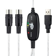 Carica l'immagine nel visualizzatore di Gallery, Neoteck Adattatore USB a MIDI 6Ft 2M Cavo Interfaccia a midi
