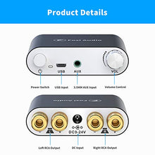 Carica l'immagine nel visualizzatore di Gallery, Amplificatore di potenza Bluetooth Ricevitore stereo senza fili Mini 2 CH...