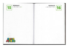 Carica l'immagine nel visualizzatore di Gallery, Diario Standard 12M Nero Super Mario