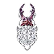 Carica l'immagine nel visualizzatore di Gallery, SOKOLOV Jewelry Spilla Glitter in Argento Elegante con Corindone Rosso e... - Ilgrandebazar