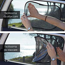 Carica l'immagine nel visualizzatore di Gallery, FRANK MORRISON SCF290/72 Tendine Parasole Auto Bambini. Nero con tigrotto - Ilgrandebazar