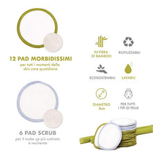Carica l'immagine nel visualizzatore di Gallery, enooso Dischetti Struccanti Lavabili in Bambù - Salviette 12 Soft + 6 Scrub - Ilgrandebazar