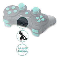 Carica l'immagine nel visualizzatore di Gallery, CFORWARD PS3 Controller, Wireless Gamepad Double Vibration Six-Axis Lago Blu