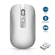 Carica l'immagine nel visualizzatore di Gallery, GeekerChip Mouse Bluetooth,Mouse Wireless 1.Argento Bluetooth