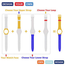 Carica l'immagine nel visualizzatore di Gallery, Impermeabile in silicone orologio da polso Watch Band per Swatch 19mm, Black - Ilgrandebazar