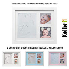 Carica l'immagine nel visualizzatore di Gallery, KOLIBRII-print Me, Cornice Impronte Neonato, Kit Impronta Mani E Piedi...