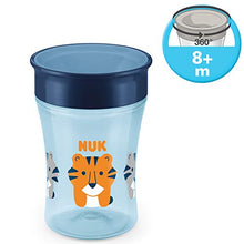 Carica l'immagine nel visualizzatore di Gallery, NUK Magic Cup Bicchiere Antigoccia per Bambini, Bordo 360°, 8+ Blu (Nuovo) - Ilgrandebazar
