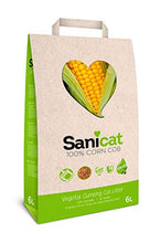Carica l'immagine nel visualizzatore di Gallery, SANICAT Corn COB Lettiera per Gatti Agglomerante e Cob 6L