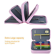 Carica l'immagine nel visualizzatore di Gallery, Asiv Borsa Grande a Forma di Matita, Astuccio per Bambina con Rosa