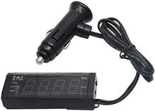Carica l'immagine nel visualizzatore di Gallery, Voltmetro auto 3 in 1 - Batteria di tensione / ora / termometro - Ilgrandebazar