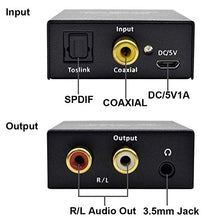 Carica l'immagine nel visualizzatore di Gallery, AMANKA Digitale ad Analogico Convertitore Adattatore Audio Uscita 3.5mm da...