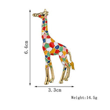 Carica l'immagine nel visualizzatore di Gallery, AILUOR Giraffe Spilla, Smalto Spilla s Animale Sveglio Multicolore - Ilgrandebazar