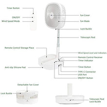 Carica l'immagine nel visualizzatore di Gallery, Ventilatore da Tavolo Portatile, Pavimento Regolabile in...
