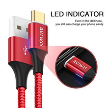 Carica l'immagine nel visualizzatore di Gallery, AVIWIS Magnetico Cavo Micro USB, [2Pezzi 1M] Nylon Connettore USB - Ilgrandebazar