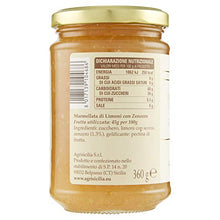 Carica l'immagine nel visualizzatore di Gallery, Agrisicilia Marmellata di Limoni con Zenzero - 360 g