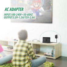 Carica l'immagine nel visualizzatore di Gallery, KINGTOP 15V 2.6A Caricatore Nintendo Switch Alimentatore USB Tipo-C...