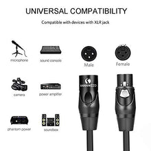 Carica l'immagine nel visualizzatore di Gallery, Cavo XLR Bilanciato,Cavo per Microfono Professionale,XLR maschio a 1M - Ilgrandebazar