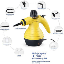 Carica l'immagine nel visualizzatore di Gallery, Multiusi Pulitore a Vapore,Portatile Piroscafo con 9 Accessori per...