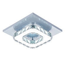 Carica l'immagine nel visualizzatore di Gallery, Plafoniera Lampada cristallo lampada da soffitto acciaio inossidabile LED...