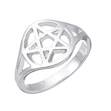 Carica l'immagine nel visualizzatore di Gallery, My Shape Anello da Uomo pentacolo Pentagram Wicca Witchcraft Pagan Donna... - Ilgrandebazar