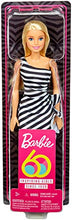 Carica l'immagine nel visualizzatore di Gallery, Mattel Barbie 60° Anniversario, Bambola con Vestito a Righe Bianco e Nero,... - Ilgrandebazar