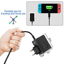 Carica l'immagine nel visualizzatore di Gallery, Nintendo Switch AC Adapter, Alimentatore PD Tipo-C Adattatore, Nero