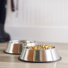 Carica l'immagine nel visualizzatore di Gallery, AmazonBasics - Ciotola per cani in acciaio INOX - Confezione da 2 - Ilgrandebazar