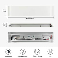 Carica l'immagine nel visualizzatore di Gallery, 2 Pezzi LED Lampada da Parete 16W Bianco 2x 16w Caldo - Alluminio