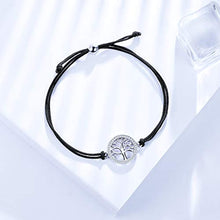 Carica l'immagine nel visualizzatore di Gallery, J.Endéar Albero Della vita Braccialetti Donna, Vero Argento 925 Bracciale... - Ilgrandebazar