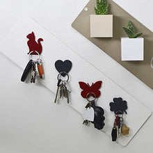 Carica l'immagine nel visualizzatore di Gallery, KalaMitica Gatto Design Appendino Magnetico, Resina ABS, Rosso, 7 x 5,1 Rosso - Ilgrandebazar