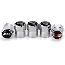 Carica l'immagine nel visualizzatore di Gallery, TK-KLZ 4 Pezzi per Jeep Skull Logo Moto Auto valvola Stelo Tappi per...
