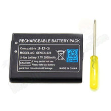Carica l'immagine nel visualizzatore di Gallery, Batteria di Ricambio + cacciavite per Nintendo 3DS 1300mAh