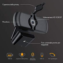 Carica l'immagine nel visualizzatore di Gallery, BOIFUN Webcam 1080P con Microfono, videocamera PC Desktop USB 2.0 Full HD...