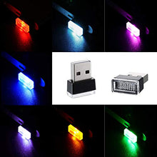 Carica l'immagine nel visualizzatore di Gallery, 7 Pezzi Usb Luci a Led per Auto Monocromatica, Collegato 5V Mini per...