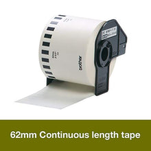 Carica l'immagine nel visualizzatore di Gallery, Brother DK22205 Etichette a Lunghezza Continua, Carta 62 mm x 30,48 m, Bianco - Ilgrandebazar