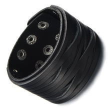 Carica l'immagine nel visualizzatore di Gallery, COOLSTEELANDBEYOND Multi-strand, Uomo Braccialetto di Cuoio, Cuoio Fascia di... - Ilgrandebazar