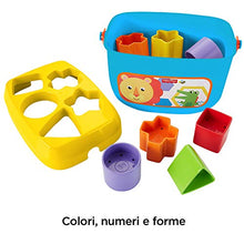 Carica l'immagine nel visualizzatore di Gallery, Fisher-Price FFC84 Secchiello con Cercaforme, 10 Blocchi Assortiti, Bambini...