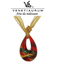 Carica l'immagine nel visualizzatore di Gallery, Venetiaurum - Collana donna in vetro di Murano originale e Argento...
