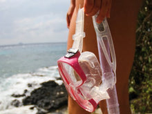 Carica l'immagine nel visualizzatore di Gallery, Cressi Onda Mare Combo Set Maschera Sub e Snorkel Mexico Trasparente/Blu