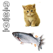 Carica l'immagine nel visualizzatore di Gallery, BangShou 3Pezzi Pesce Elettrico Giocattolo Catnip Giocattoli per Gatti, USB...