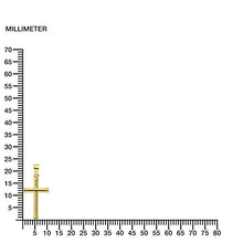 Carica l'immagine nel visualizzatore di Gallery, Croce 16x10 mm per bambini - oro giallo 18k (750) - Ilgrandebazar