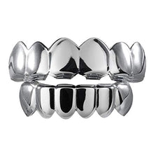 Carica l'immagine nel visualizzatore di Gallery, Joker Grillz Suicide Squad 24k placcato in oro bianco per bocca e... - Ilgrandebazar