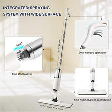 Carica l'immagine nel visualizzatore di Gallery, O'woda Spray Mop, Mocio in Microfibra con Spruzzatore 450ML, Rotante di 360...