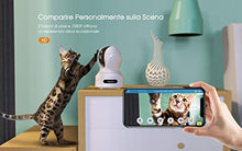 Carica l'immagine nel visualizzatore di Gallery, Topcony Telecamera Sorveglianza WIFI 1080P, Videocamera Sicurezza IP Interno...