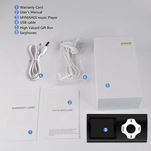 Carica l'immagine nel visualizzatore di Gallery, Mymahdi lettore portatile MP3 / MP4, nero con schermo da 1,8 pollici LCD e...